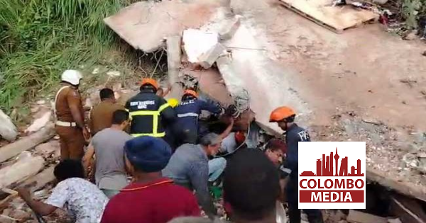 කඩුගන්නාවේ නායයෑමෙන් මියගිය ගණන සිව්දෙනෙකු දක්වා ඉහළට