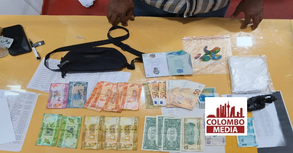 හඳුනා නොගත් මත්ද්‍රව්‍ය සමඟ විසා නොමැතිව සිටි එංගලන්ත ජාතිකයෙක් අත්අඩංගුවට